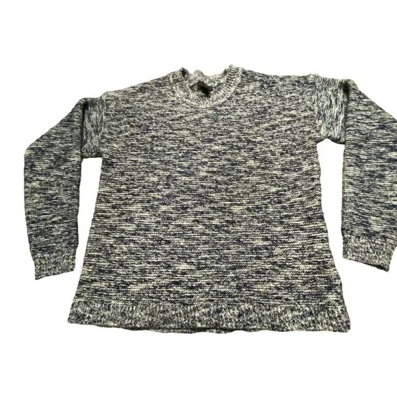 J. CREW Women Blue Marbled Pullover Sweater Small - Picture 4 of 9